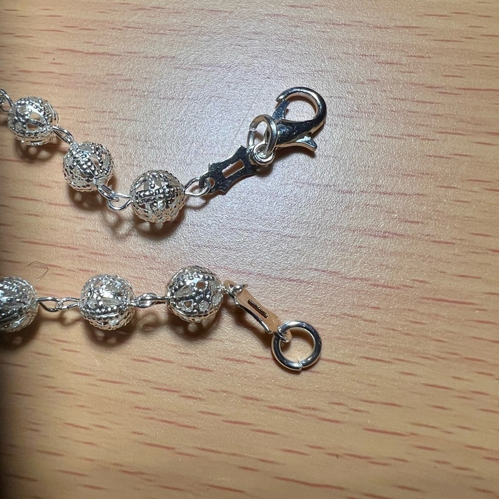 NWOT Elegant Silver Bracelet Handmade in Spain/Artisan, Lightweight Design - Picture 3 of 12